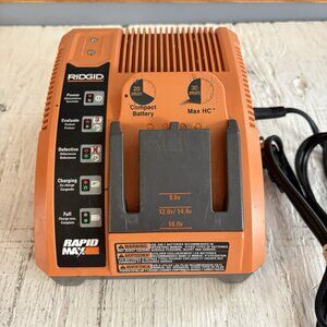Genuine Ridgid  Rapid Max 9.6V / 12V / 14.4V / 18V Battery Charger Only
